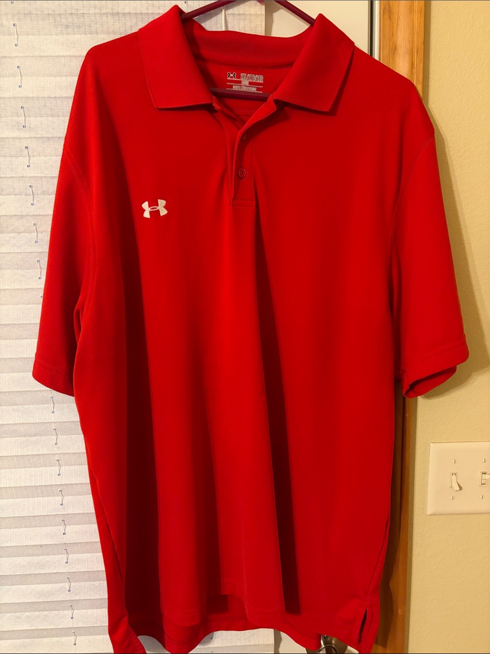 Under Armour Men’s Bright Red Polo Shirt